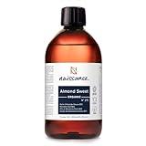 Naissance Süßes Mandelöl BIO (Nr. 215) 450ml – 100% Natürlich, BIO zertifiziert, Kaltgepresst, vegan, hexanfrei, Gentechnikfrei Ideal für Massagen, Haut– und Haarpflege.