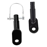 ifundom 1 Satz Anhängerkupplung Anhängerkuppler Kupplung Für Anhänger Fahrradkupplungsaufsätze Aluminium Fahrradanhänger Metall Black 2 Stück
