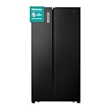 Hisense RS677N4AFC Side by Side Kühl – Gefrier - Kombination,179cm, 519 Liter Gesamtkapazität, EEK: C, LED Beleuchtung, Multi Air Flow, Inverter Kompressor, Touch Display, schwarz