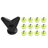 Ersatz-Spikes für Fußballschuhe, 12 Stück, für verbesserte Leistung und Sicherheit (grün 7 mm + 10 mm)