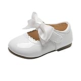 Glitzer-Schuhe für kleine Mädchen, Babyknoten, Kinder-Sandalen, Babyschuhe, weiß, 23 EU