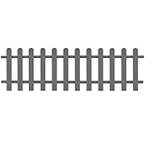 Lattenzaun, LAPOOH Zaunelemente, Steckzaun, Teichzaun, Sicherheitszaun, Zaun Garten, Gartenzaun, Zäune Für Garten, WPC 200 x 60 cm