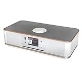 Soundmaster Highline ICD2023WE Internetradio Kompaktanlage CD-Player WLAN LED Ambientebeleuchung DAB+ Bluetooth USB APP-Steuerung Farbdisplay