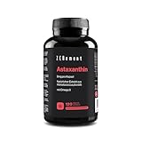 Astaxanthin, 80 mg aus der Mikroalge Haematococcus Pluvialis mit 8 mg Astaxanthin pro Weichgelkapsel – 10% Reines Astaxanthin – 120 Weichgelkapseln mit Gelatine – mit Omega 3