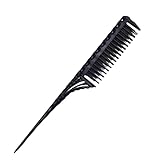 Toupierkamm Haarkamm Friseur Kamm Strähnenkamm Stielkamm Kamm Frauen 3 Etagen Toupierkamm Styling Kamm für Frauen Zurückkämmen Haarwurzeln Toupieren Antistatischer