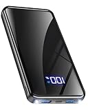 Power Bank,20000mAh Powerbank Schnelllade 22,5W USB-C PD3.0 & QC4.0 Tragbarer Externer HandyAkkus mit LED Display &Taschenlampe,Kompatibel mit iPhone 16 15 14 13 12 Pro/Max Samsung S25/S24/Tablet iPad