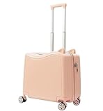 OUYUE Koffer Handgepäck, Niedliches Gepäck, Bordgepäck, Verschleißfester Koffer, Aufgegebenes Gepäck Reisekoffer (Color : Rosa, Size : 18in)