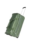 Travelite 2-Rad Trolley Reisetasche mittelgroß aus recyceltem Material, MIIGO, nachhaltige Weichgepäck Reisetasche mit Rollen, 69 cm, 71 Liter