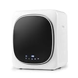 RELAX4LIFE Wäschetrockner Klein mit 4 Temperaturen & 6 Timer, Mini Trockner mit LED-Touchscreen, Ablufttrockner mit Desinfektion, Desodorierung, Überhitzungsschutz, Mehrfachfiltration, 4kg, 800W