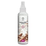 Sandelholz Raumspray und Lufterfrischer 250ml - Hergestellt aus Reinem Ätherischen Sandelholz Öl - Natürliches Duftspray - Entspannender Raumduft - Schlafspray - Sandelholzöl Aromatisches Spray