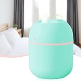 NIUAWASA Mini-Luftbefeuchter – 220 ml, Klein Tragbar USB mit Kaltnebel Desktop Diffusor mit Weichem Nachtlicht für Auto Schlafzimmer Büro (Grün)