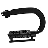 SWOOMEY Kamerastabilisator Gimbal Stabilisator Für Smartphone DSLR Tragbarer Handheld Rig Mit Förmiger Halterung Für Stabile Videoaufnahmen Reisen