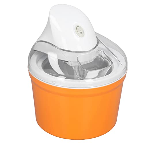Rosvola Eismaschine, Orange Zeitsparende Eismaschine mit Mittelwelle 360-Grad-Eismaschine für das Heimbüro
