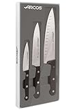 Arcos Universal Küchenmesser-Set, Stainless Steel, Schwarz, 3