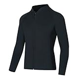 Taucheranzug Männer Frauen 3mm Neopren Neoprenanzug Paar Split Zwei Stücke Lange-Sleeve Top Hosen Warme(Black top,M)