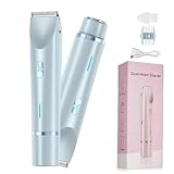 Silky Splash Rasierer, SilkySplash 2-in-1 Elektrischer Rasierer Damen Intimbereich Intimrasierer, Bikini Trimmer (Blau)