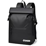 OSIGEI RollTop Rucksack Herren Damen 21L-28L Fahrradrucksack LaptopRucksack Schulrucksack Wasserdicht Backpack Daypack für Schule, Fahrradfahren, Freizeit und Reise