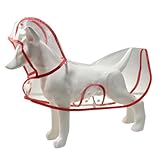 Modischer Hunde-Regenmantel mit Kapuze, Regenmantel, Regenanzug, wasserdicht, Regenbekleidung für Welpen