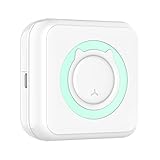 Matybobe All-in-One-Fotodrucker, tragbarer Multifunktionsdrucker, kabelloser Mini-Sofortdrucker, unterstützt BT-Verbindung für Smartphone mit 11 Papierrollen, 57 mm, kompatibel mit iOS und Android