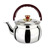 Emaille-Teekanne Ming Kettle Camping-Teekanne, offene Flamme, Induktionsherd, Teekanne, Haushalts-Teekanne, Edelstahl-Teekanne Emaille Teekanne Blau(1.0L)