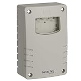 Oktaplex Bela Dämmerungsschalter Aussen mit Ausschalttimer IP65 230V grau-weiß einstellbarer Dämmerungssensor
