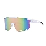 RISAKOGO Schnelle Brille- Sonnenbrille Herren Damen UV400 Sportbrillen Fahrrad Brille Rave Brille für das Reiten, Ski und Angeln im Fallschirmspringen