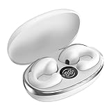 Asyduey Drahtlose Kopfhörer, Ohrclip-Leitung, Bluetooth-Headset-Kopfhörer, Funktioniert auf Smartphones, Musik-Headset, Einfache Installation