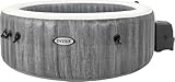 Intex Whirlpool Pure SPA Bubble Massage Greywood Deluxe - Ø 196 x 71 cm, für 4 Personen, Fassungsvermögen 795 l, graue Holzoptik, 28440