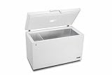 METRO Professional Gefriertruhe GHF2400, 400 L, 130 W, Tiefkühltruhe, 1 Korb, Türschloss, Temperaturalarm, Rollen, Weiß