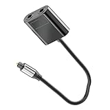 VERDANVERSE Optischer Out Audio Splitter Lichtwellenleiter Kabel Splitter Kompatibel mit Digitalen Lautsprechern Unkomprimiertem Surround Sound Langlebig und Leicht für Tv und Audioverstärker