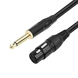 DABAIXIONG Professioneller 1/4 Zoll -6 35 Mm Bis 3Pins Weibliches Auditorisches Kabel Für Aktive Lautsprecher Und Soundsysteme Rauschreduzierung Hörkabel