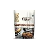 Bronsugar | Fair gehandelter Muscovado-Zucker Mauritius | Amerikanische Braunzucker-Lakritz-Töne | Rohrzucker - 1 Beutel 400 Gr