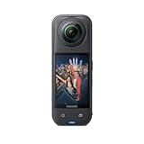 Insta360 X5 - wasserdichte 8K 360°-Action-Cam, Spitze bei wenig Licht, Unsichtbarer Selfie-Stick-Effekt, robuste austauschbare Linse, 3 h Akku, integr. Windschutz, Stabilisierung, Dreifach-KI-Chip