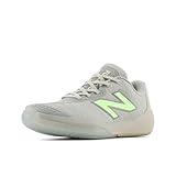 New Balance FuelCell 996 V5 Hartplatz-Tennisschuh für Damen, Schiefergrau/Bleached Lime Glo, 37.5 EU Weit