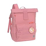 LÄSSIG Kinderrucksack mit Brustgurt Freizeitrucksack wasserabweisend, 12 Liter/Medium Rolltop Backpack pink