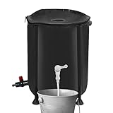 Regensammler | Dachwassersammler | robuster wetterfester 200L Wasserhobel | Regenbehälter mit Filterüberlauf-Set für den Garten