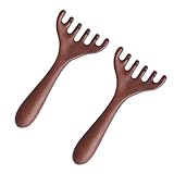 2 Stück Kopfmassage,Kopfmassagegerät,Scalp Massager,Praktisch Kopfmassage Spinne,Massage Holz,Kopfhaut Kamm,Rückenkratzer Holz,Entspannung Und Stressabbau,Geeignet Als Geschenk Für Familienmitglieder