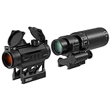 Feyachi V30 2MOA Red Dot Visier mit M37 1,5X - 5X Red Dot Lupe, Absolute Co-Witness