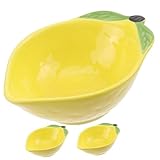 Alipis 3Stücke Dekorative Keramik Schalen für Saucen und Snacks Praktische Dip Schalen Fruchtigem Design für Desserts und Tischdekoration