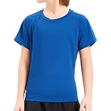 TBoonor Kinder UV Shirt - Rashguard Shirts für Jungen Kurzarm - Schwimmshirt für Kinder Schnelltrocknend - Badeshirt UV Jungen Schutz UPF 50+
