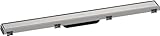 hansgrohe Fertigset Duschrinne RainDrain Match, Abflussrinne 800mm, Bodenablauf Dusche mit höhenverstellbarem Rahmen, Edelstahl gebürstet