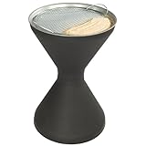 Novaliv Standaschenbecher für draußen 60cm hoch 40cm Ø inklusive 1x Beutel Sand Standaschenbecher outdoor Aschenbecher für draussen stehend verzinktes Metallsieb Aschenbecher Ständer Raucherpause