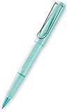LAMY safari Tintenroller 336 – Moderner Rollerball in der Farbe Pastell Hellblau mit ergonomischem Griff und zeitlosem Design – Mit Tintenroller-Mine M 63 schwarz – Strichbreite M