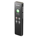 MECHEN 128GB Diktiergerät Digital, One-Touch-Aufnahme, Sprachsteuerung, 1536kbps Tragbares Voice Recorder mit Mikrofon, USB C, für Interviews/Klassen/Meeting
