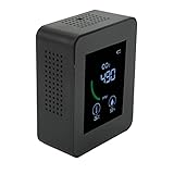 CO2-Messgerät, Kohlendioxid-Konzentrationsmessgerät, Hochpräzise Temperatur-/Feuchtigkeitserkennung, 3-in-1-Großbildschirm, Zuhause/Schule/Krankenhaus, Stabiles