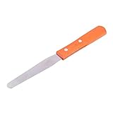 Tbest Depilation Tool Glattes Holzwachsen Spatel Haarentfernungsstab für Alle Hauttyp 7.6in, Metall/Edelstahl/Holz