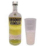 Absolut Vodka Vanille 1 l 38% + 1 original Absolut Wodka Glas by Reichelts