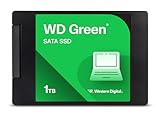 WD Green SATA SSD interne SSD 1 TB (2,5 Zoll Modul für den Einsatz in Laptops und Desktop PCs, SLC-Caching-Technologie, Stoßfest, WD F.I.T. Lab™-zertifiziert) grün