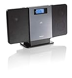 Karcher MC 6518 - Stereoanlage, Kompaktanlage mit CD-Player und Bluetooth, Musikanlage mit Radio, AUX und USB, Mini Musik-Anlage mit 2 Lautsprechern & Fernbedienung) schwarz