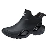 Sale Damen Stiefeletten Herren Gummistiefel Regenstiefel Wasserdicht Boots Gartenschuhe Chelsea Schwarz Reitstiefel Barfuß Reitstiefeletten Outdoor Halbhoch Stiefel Wasserfeste